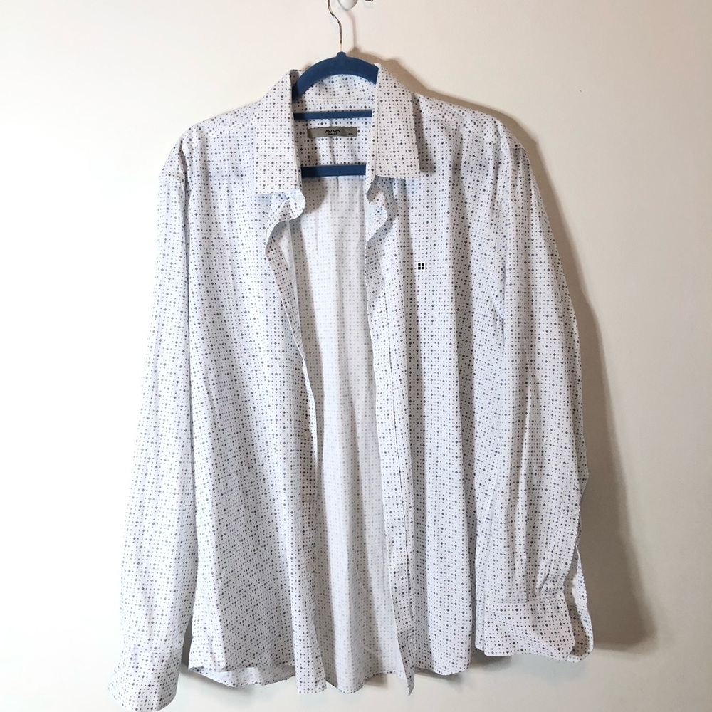 AVVA Mens Button Up Shirt XXL